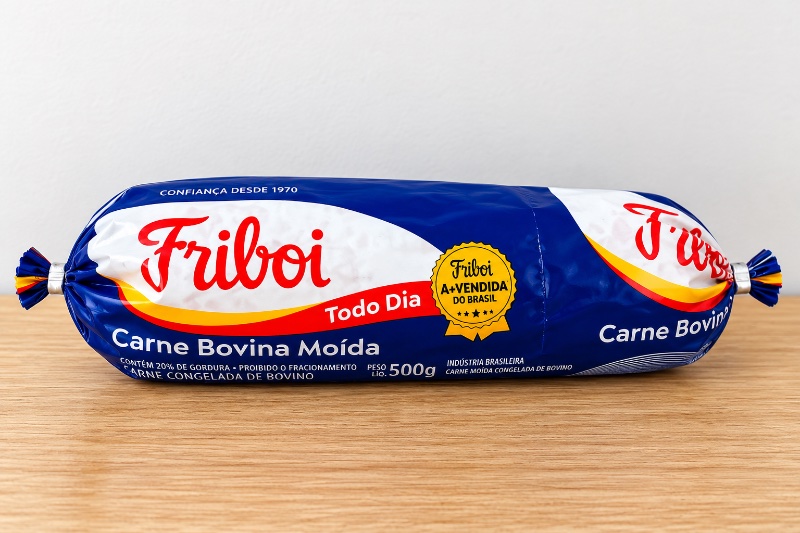 Embalagem de Carne Moída Tubete Congelada (500g)